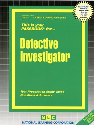 cover image of Detective Investigator